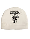 TooLoud Brunch So Hard Hen Adult Fleece Beanie Cap Hat-Beanie-TooLoud-White-One-Size-Fits-Most-Davson Sales