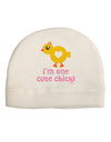 I'm One Cute Chick Adult Fleece Beanie Cap Hat by TooLoud-Beanie-TooLoud-White-One-Size-Fits-Most-Davson Sales