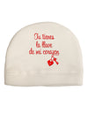 Tu Tienes La Llave De Mi Corazon Child Fleece Beanie Cap Hat by TooLoud-Beanie-TooLoud-White-One-Size-Fits-Most-Davson Sales