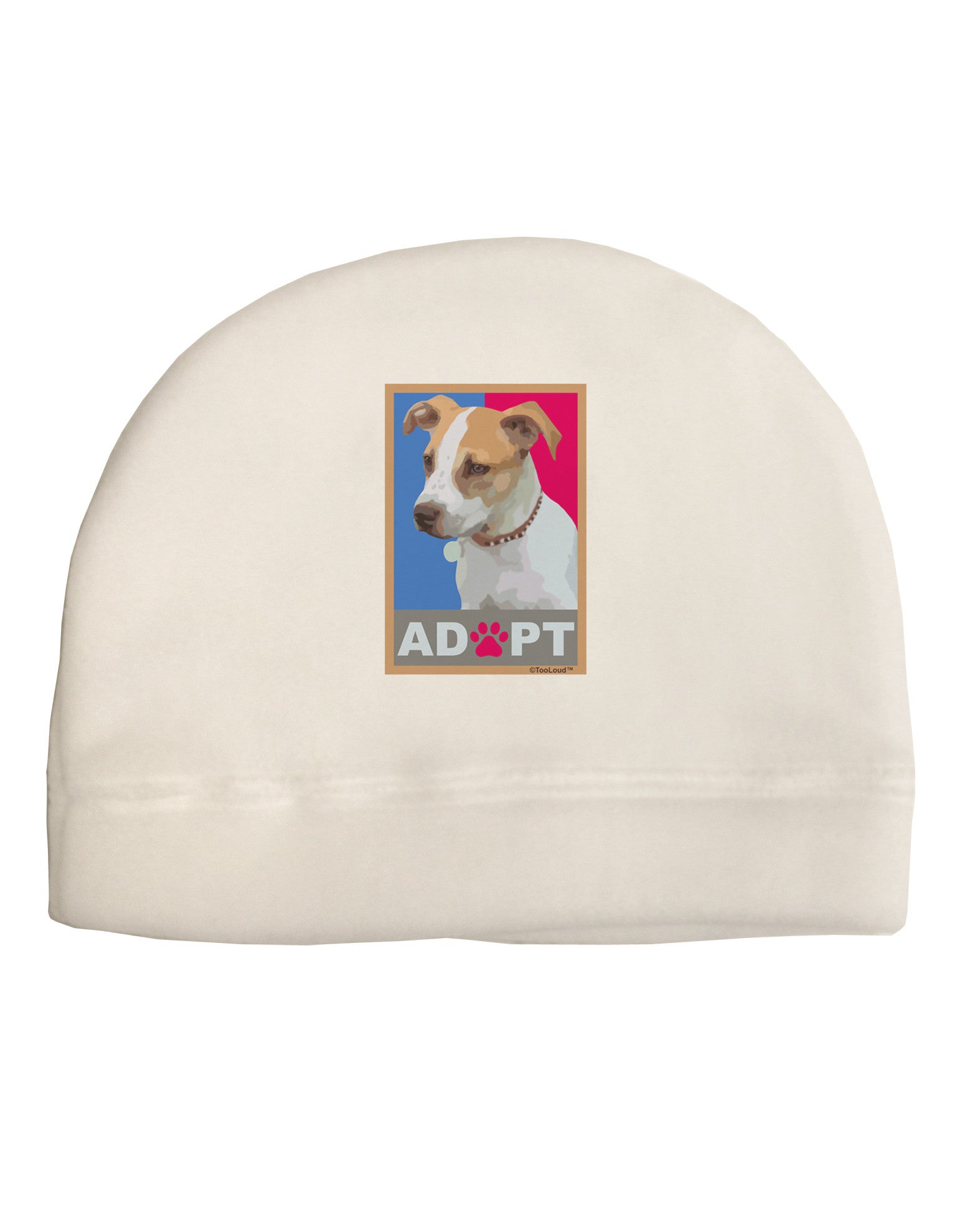 Adopt Cute Puppy Cat Adoption Child Fleece Beanie Cap Hat-Beanie-TooLoud-White-One-Size-Fits-Most-Davson Sales