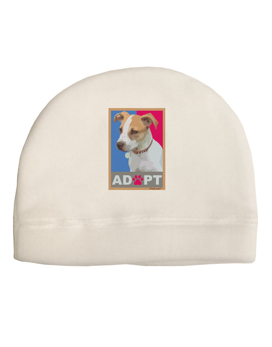 Adopt Cute Puppy Cat Adoption Child Fleece Beanie Cap Hat-Beanie-TooLoud-White-One-Size-Fits-Most-Davson Sales