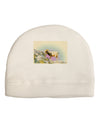 Bighorn Ram Watercolor Child Fleece Beanie Cap Hat-Beanie-TooLoud-White-One-Size-Fits-Most-Davson Sales