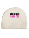 TooLoud Warrior Queen Pink Script Child Fleece Beanie Cap Hat-Beanie-TooLoud-White-One-Size-Fits-Most-Davson Sales