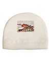 Mine Scene Colorado Watercolor Adult Fleece Beanie Cap Hat-Beanie-TooLoud-White-One-Size-Fits-Most-Davson Sales