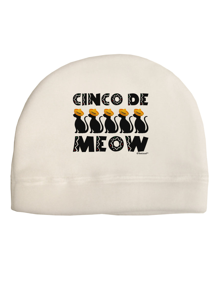 Five Cats - Cinco de Meow Child Fleece Beanie Cap Hat by TooLoud-Beanie-TooLoud-White-One-Size-Fits-Most-Davson Sales