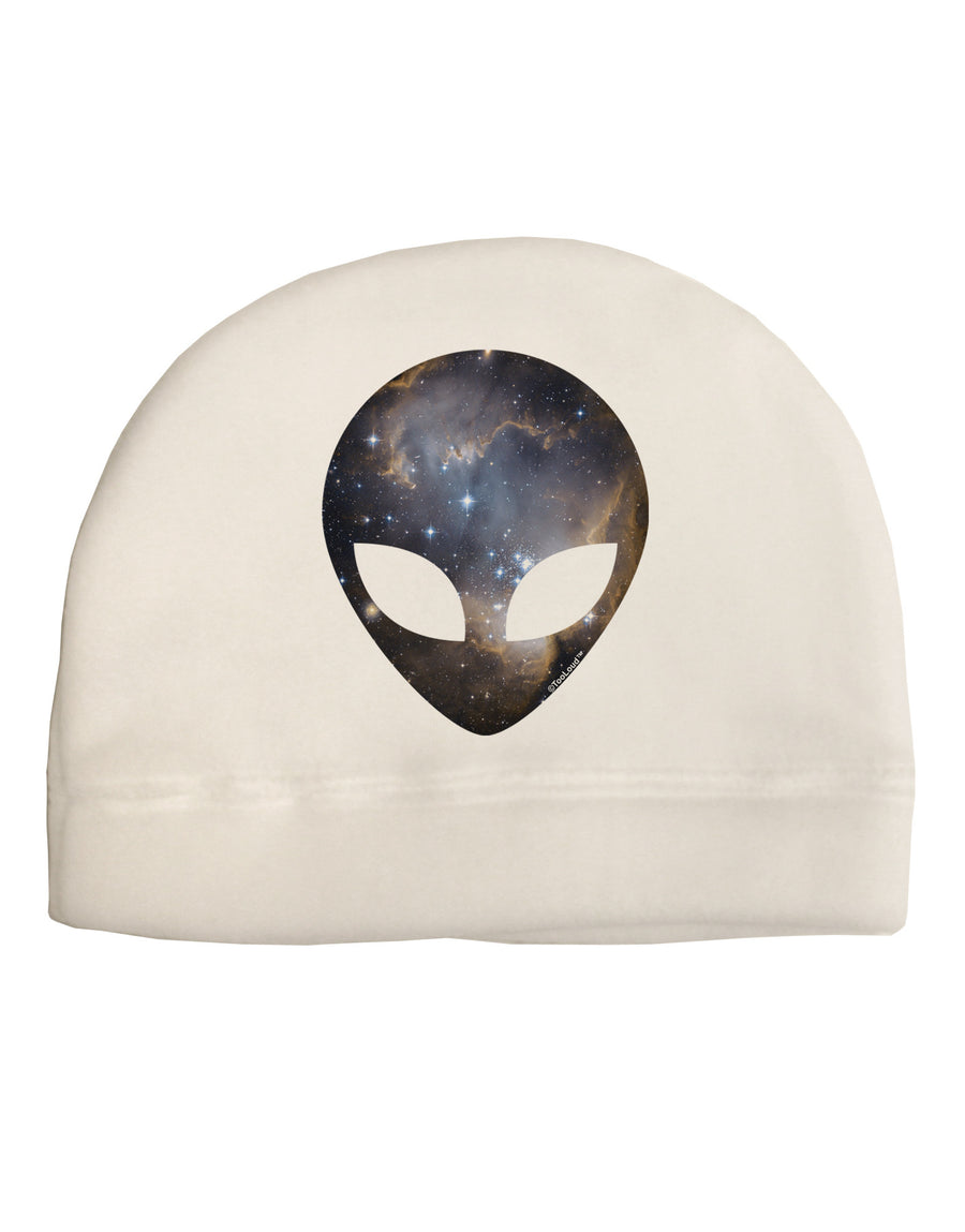 Extraterrestrial Face - Space #1 Adult Fleece Beanie Cap Hat by TooLoud-Beanie-TooLoud-White-One-Size-Fits-Most-Davson Sales