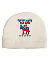 Republicans Can Kiss My - Democrat Adult Fleece Beanie Cap Hat-Beanie-TooLoud-White-One-Size-Fits-Most-Davson Sales