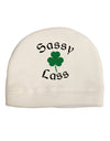 Sassy Lass St Patricks Day Adult Fleece Beanie Cap Hat-Beanie-TooLoud-White-One-Size-Fits-Most-Davson Sales