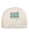 Can't Buy Love Rescue It Adult Fleece Beanie Cap Hat-Beanie-TooLoud-White-One-Size-Fits-Most-Davson Sales