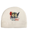 TooLoud REAGAN BUSH 84 Adult Fleece Beanie Cap Hat-Beanie-TooLoud-White-One-Size-Fits-Most-Davson Sales