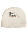 I'd Rather Be Fishing Adult Fleece Beanie Cap Hat-Beanie-TooLoud-White-One-Size-Fits-Most-Davson Sales