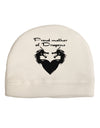 Proud Mother of Dragons Adult Fleece Beanie Cap Hat-Beanie-TooLoud-White-One-Size-Fits-Most-Davson Sales