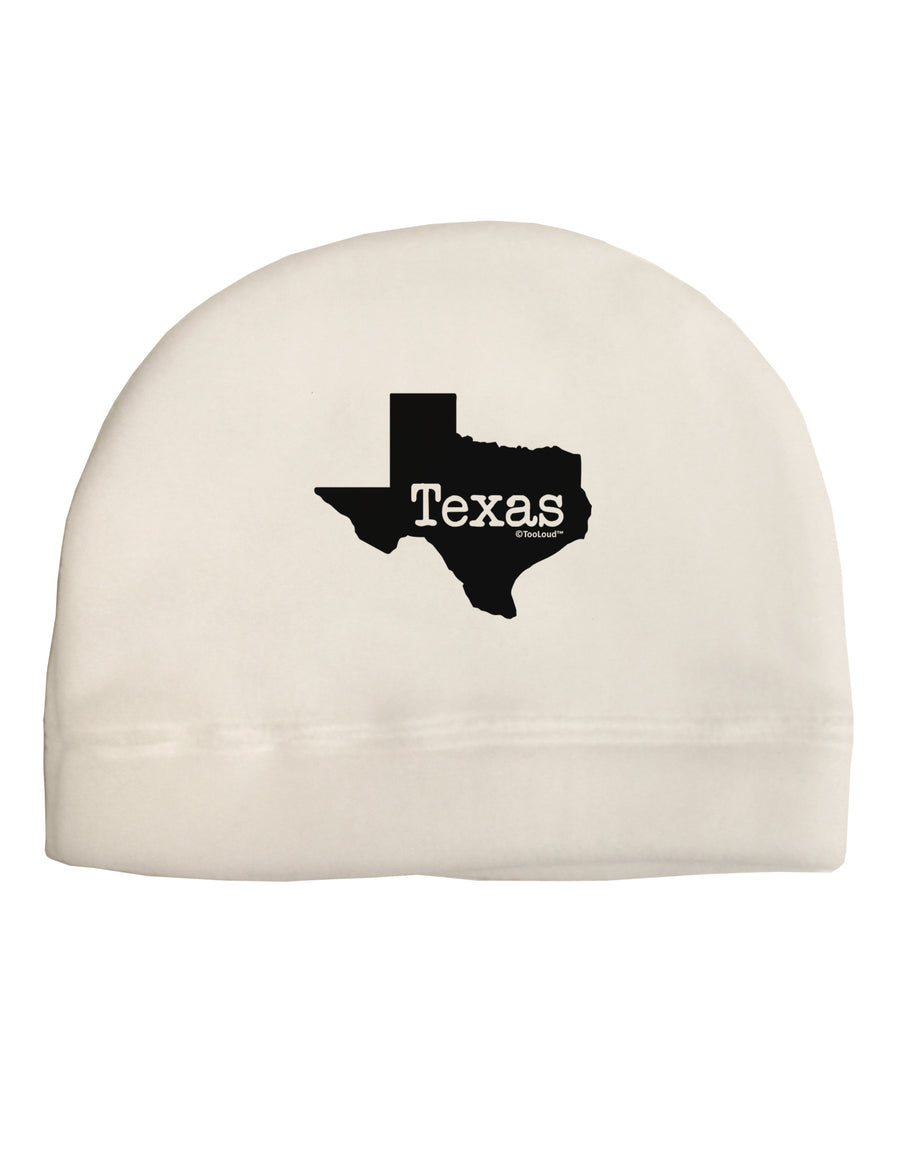 Texas - United States Shape Child Fleece Beanie Cap Hat by TooLoud-Beanie-TooLoud-White-One-Size-Fits-Most-Davson Sales