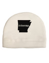 Arkansas - United States Shape Child Fleece Beanie Cap Hat by TooLoud-Beanie-TooLoud-White-One-Size-Fits-Most-Davson Sales