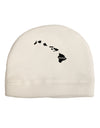 Hawaii - United States Shape Adult Fleece Beanie Cap Hat by TooLoud-Beanie-TooLoud-White-One-Size-Fits-Most-Davson Sales