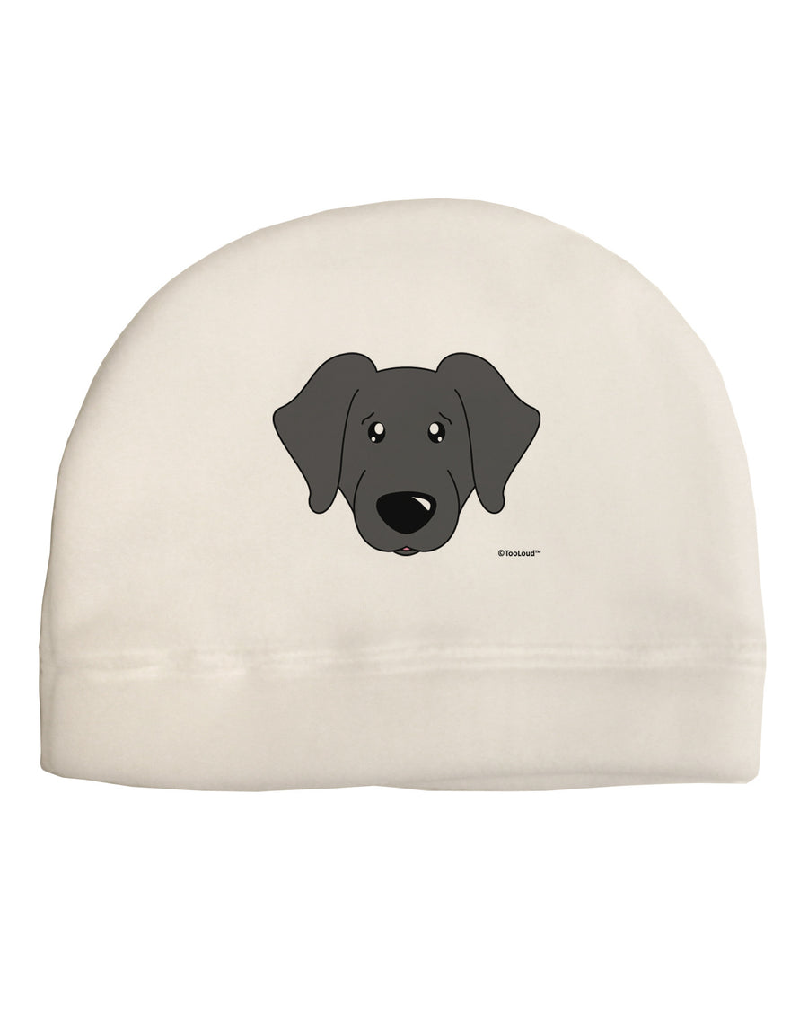 Cute Black Labrador Retriever Dog Child Fleece Beanie Cap Hat by TooLoud-Beanie-TooLoud-White-One-Size-Fits-Most-Davson Sales