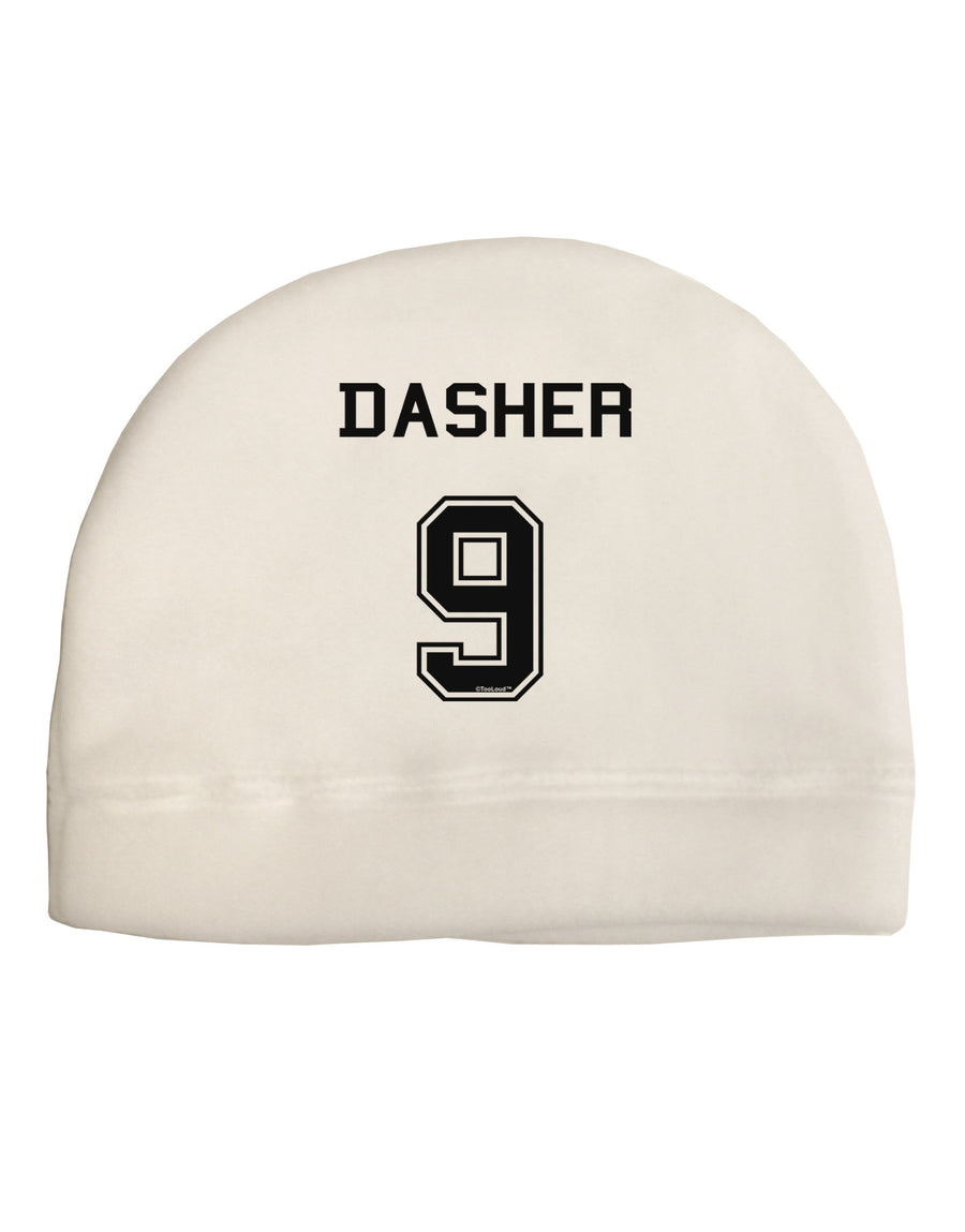 Reindeer Jersey - Dasher 9 Child Fleece Beanie Cap Hat-Beanie-TooLoud-White-One-Size-Fits-Most-Davson Sales