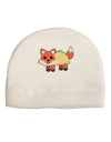 Cute Taco Fox Adult Fleece Beanie Cap Hat-Beanie-TooLoud-White-One-Size-Fits-Most-Davson Sales