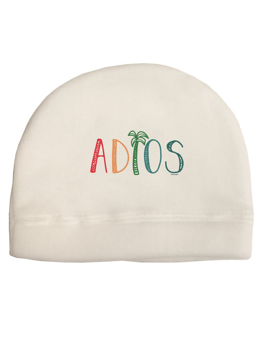 Adios Child Fleece Beanie Cap Hat-Beanie-TooLoud-White-One-Size-Fits-Most-Davson Sales