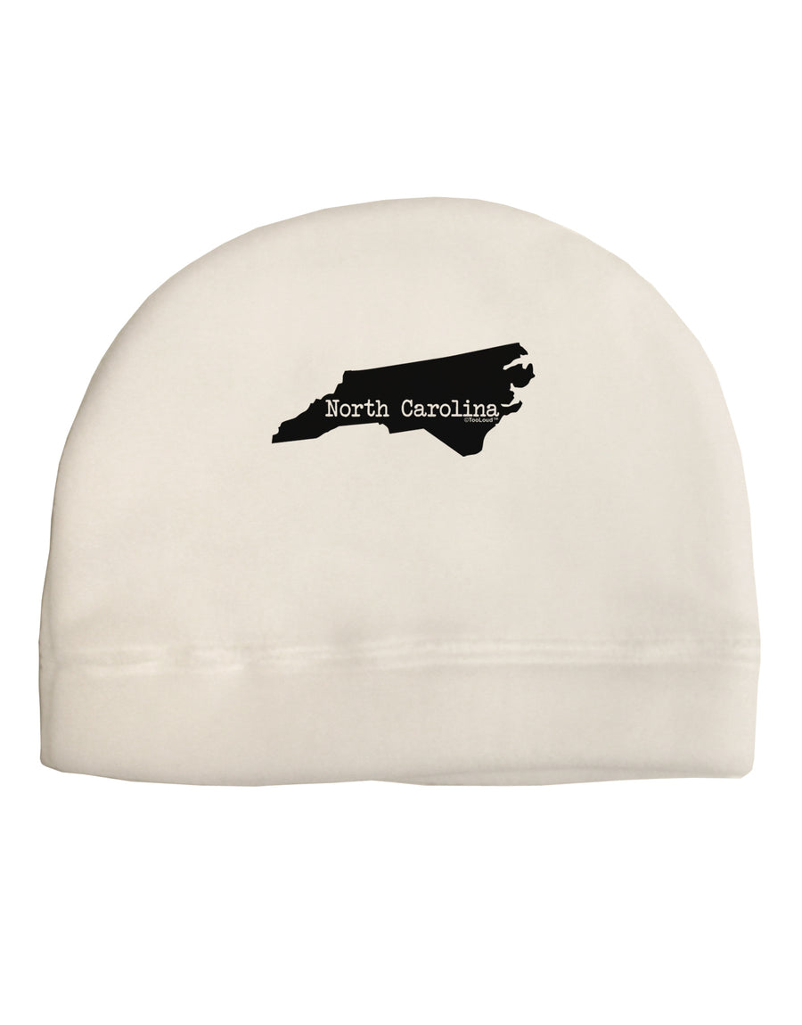 North Carolina - United States Shape Child Fleece Beanie Cap Hat by TooLoud-Beanie-TooLoud-White-One-Size-Fits-Most-Davson Sales