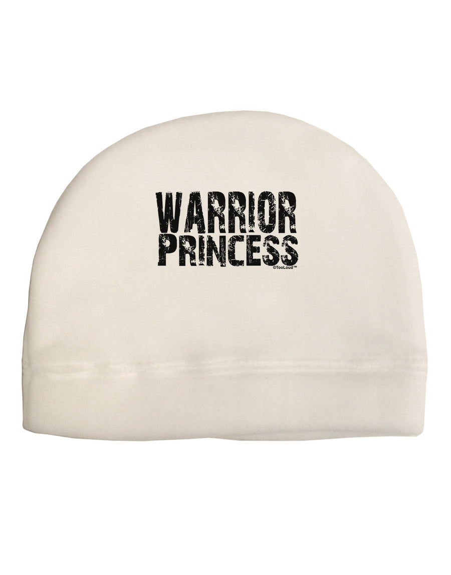 Warrior Princess Black and White Child Fleece Beanie Cap Hat-Beanie-TooLoud-White-One-Size-Fits-Most-Davson Sales