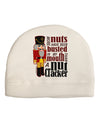 More Nuts Busted - My Mouth Adult Fleece Beanie Cap Hat by-Beanie-TooLoud-White-One-Size-Fits-Most-Davson Sales