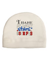 Thank My Lucky Stars and Stripes Color Adult Fleece Beanie Cap Hat by TooLoud-Beanie-TooLoud-White-One-Size-Fits-Most-Davson Sales