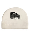 Mexico - Temple No 2 Adult Fleece Beanie Cap Hat