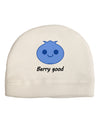 Blueberry - Berry Good Child Fleece Beanie Cap Hat-Beanie-TooLoud-White-One-Size-Fits-Most-Davson Sales