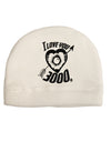 TooLoud I Love You 3000 Adult Fleece Beanie Cap Hat-Beanie-TooLoud-White-One-Size-Fits-Most-Davson Sales