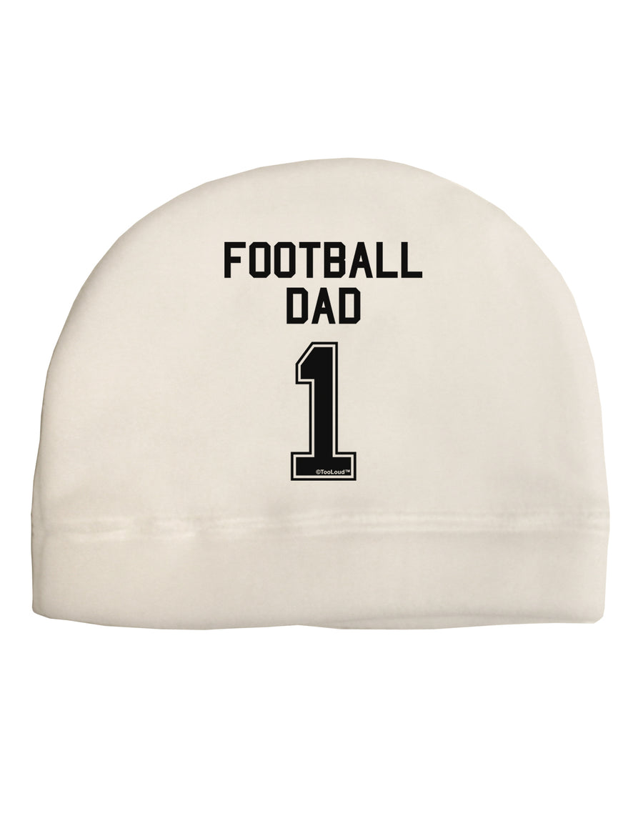 Football Dad Jersey Adult Fleece Beanie Cap Hat by TooLoud-Beanie-TooLoud-White-One-Size-Fits-Most-Davson Sales