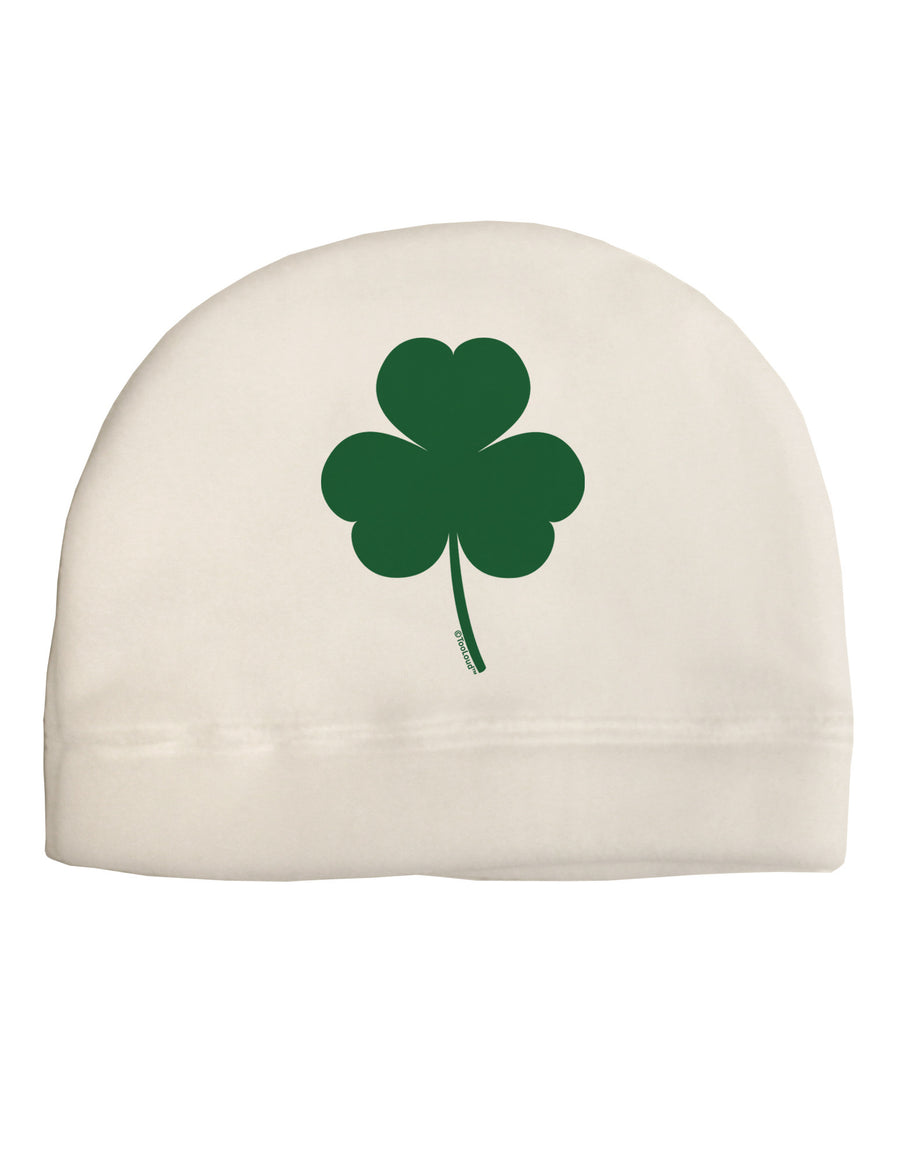 Traditional Irish Shamrock Adult Fleece Beanie Cap Hat-Beanie-TooLoud-White-One-Size-Fits-Most-Davson Sales