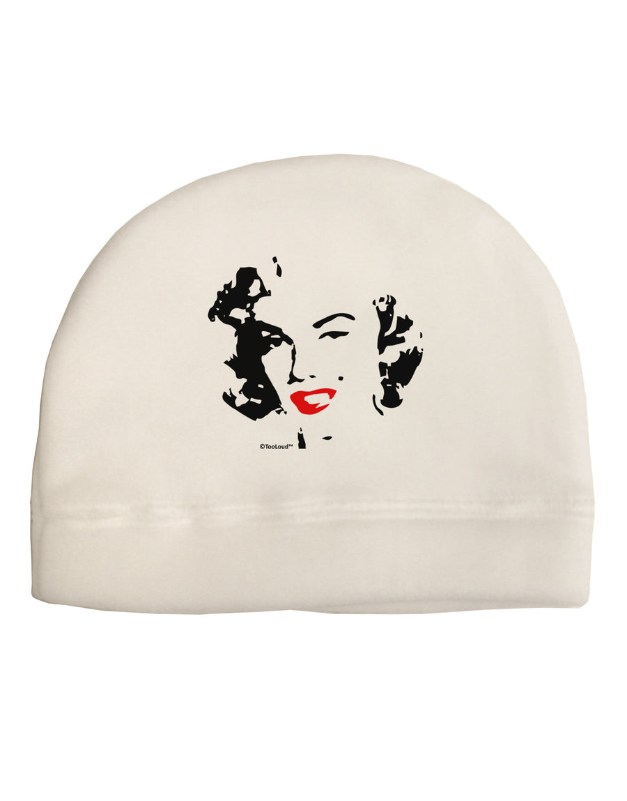 Marilyn Monroe Cutout Design Red Lips Child Fleece Beanie Cap Hat by TooLoud-Beanie-TooLoud-White-One-Size-Fits-Most-Davson Sales