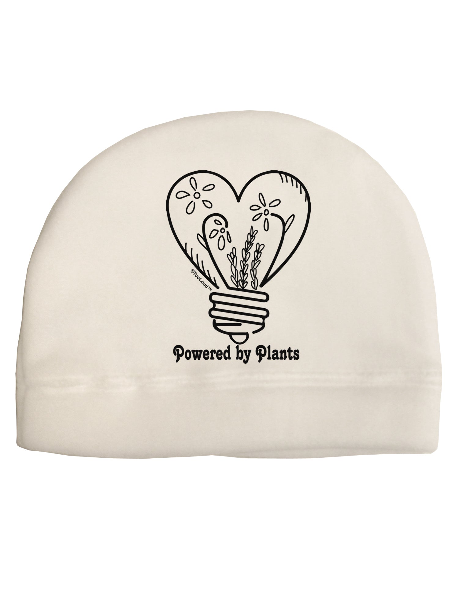 Powered by Plants Child Fleece Beanie Cap Hat-Beanie-TooLoud-White-One-Size-Fits-Most-Davson Sales