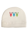 Scary Bunny Tri-color Child Fleece Beanie Cap Hat-Beanie-TooLoud-White-One-Size-Fits-Most-Davson Sales