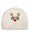 Matching Family Christmas Design - Reindeer - Mom Adult Fleece Beanie Cap Hat by TooLoud-Beanie-TooLoud-White-One-Size-Fits-Most-Davson Sales