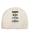 The Man The Myth The Legend Grandpa Child Fleece Beanie Cap Hat by TooLoud-Beanie-TooLoud-White-One-Size-Fits-Most-Davson Sales