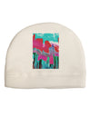 Chicago Abstract 2 Watercolor Adult Fleece Beanie Cap Hat-Beanie-TooLoud-White-One-Size-Fits-Most-Davson Sales