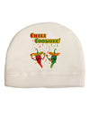 Chili Cookoff! Chile Peppers Adult Fleece Beanie Cap Hat-Beanie-TooLoud-White-One-Size-Fits-Most-Davson Sales