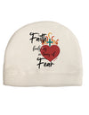Faith Fuels us in Times of Fear Child Fleece Beanie Cap Hat-Beanie-TooLoud-White-One-Size-Fits-Most-Davson Sales