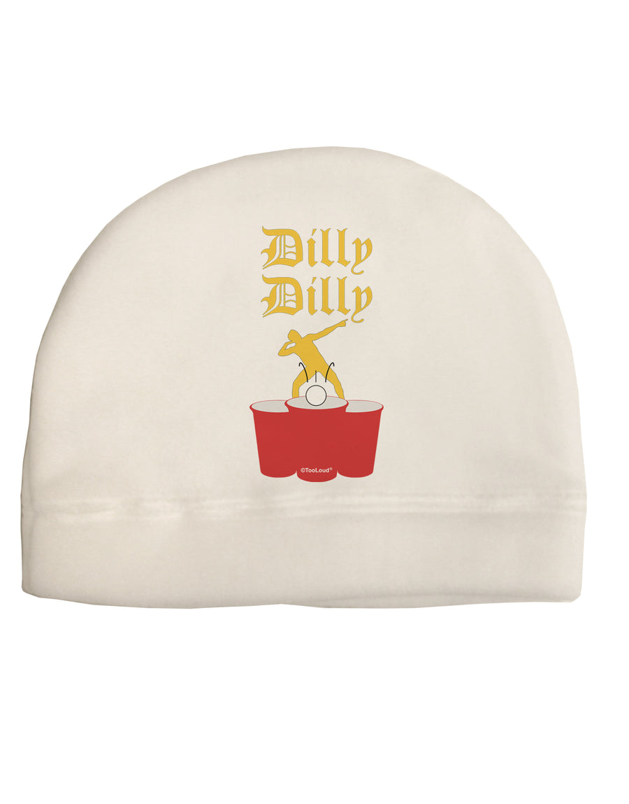 Dilly Dilly Funny Beer Adult Fleece Beanie Cap Hat by TooLoud-Beanie-TooLoud-White-One-Size-Fits-Most-Davson Sales