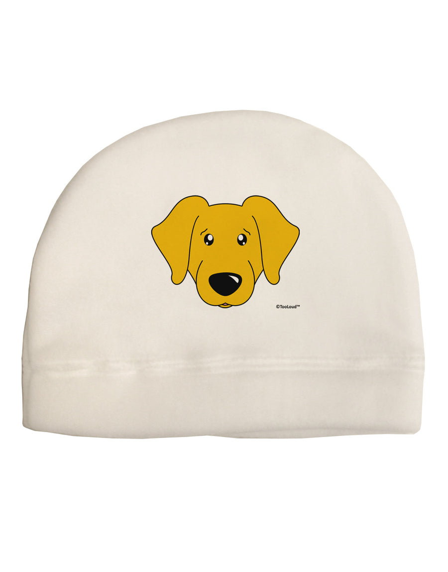 Cute Yellow Labrador Retriever Dog Child Fleece Beanie Cap Hat by TooLoud-Beanie-TooLoud-White-One-Size-Fits-Most-Davson Sales