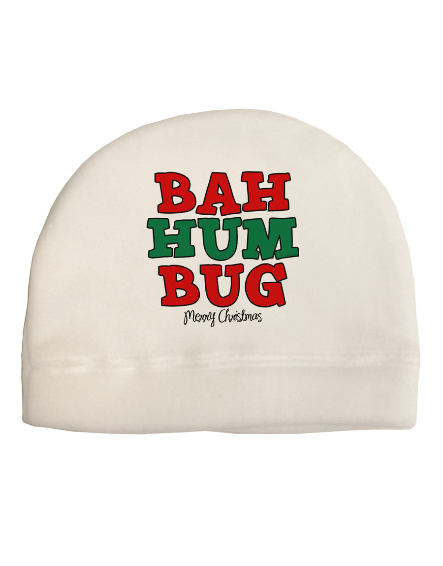 Bah Humbug Merry Christmas Child Fleece Beanie Cap Hat-Beanie-TooLoud-White-One-Size-Fits-Most-Davson Sales