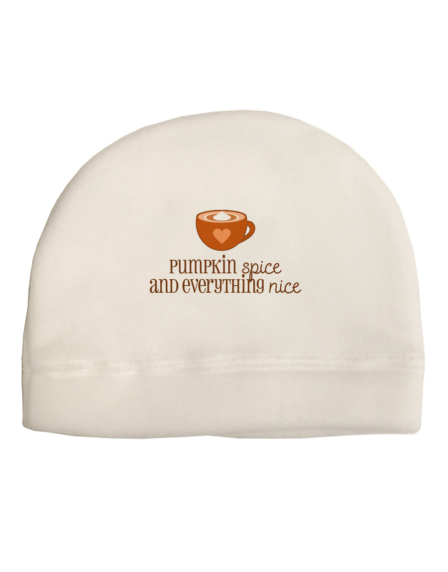 Pumpkin Spice and Everything Nice Child Fleece Beanie Cap Hat-Beanie-TooLoud-White-One-Size-Fits-Most-Davson Sales