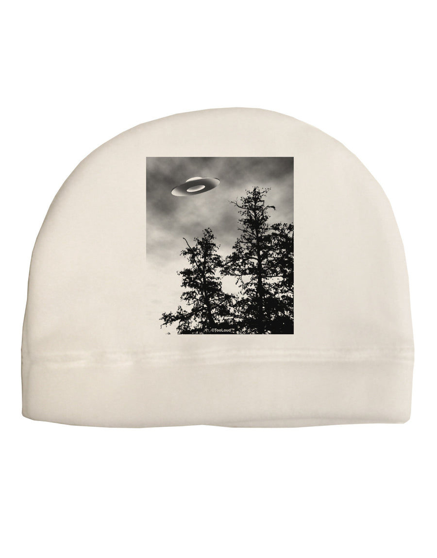 UFO Sighting - Extraterrestrial Child Fleece Beanie Cap Hat by TooLoud-Beanie-TooLoud-White-One-Size-Fits-Most-Davson Sales