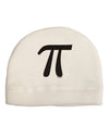 Pi Symbol Glitter - Black Adult Fleece Beanie Cap Hat by TooLoud-Beanie-TooLoud-White-One-Size-Fits-Most-Davson Sales