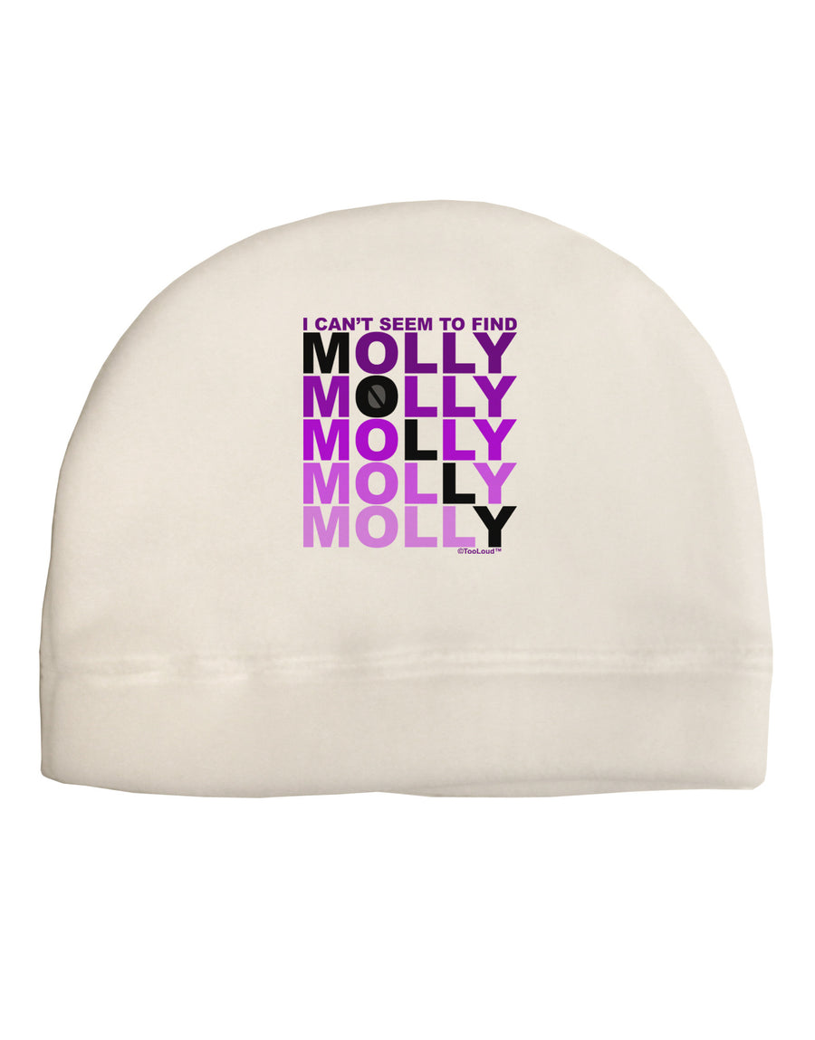 Find Molly Purple Adult Fleece Beanie Cap Hat-Beanie-TooLoud-White-One-Size-Fits-Most-Davson Sales