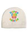 Happy Easter Easter Eggs Child Fleece Beanie Cap Hat by TooLoud-Beanie-TooLoud-White-One-Size-Fits-Most-Davson Sales