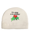 Nice to be Naughty Adult Fleece Beanie Cap Hat-Beanie-TooLoud-White-One-Size-Fits-Most-Davson Sales