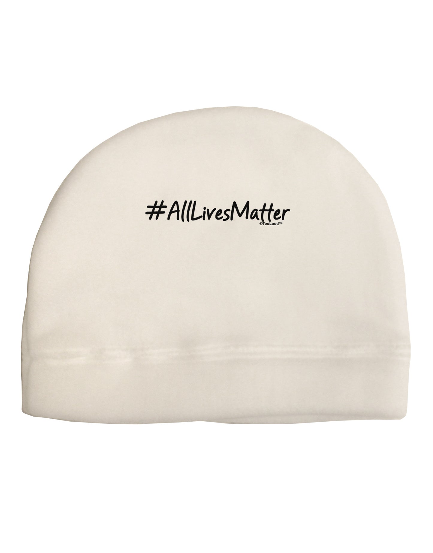 Hashtag AllLivesMatter Adult Fleece Beanie Cap Hat-Beanie-TooLoud-White-One-Size-Fits-Most-Davson Sales